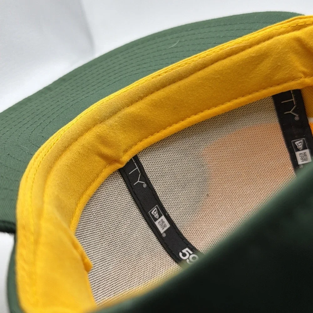 GREEN BAY PACKERS‎ Hat Cap NEW ERA  Fitted 7 Football NFL 100TH Retro 59Fifty